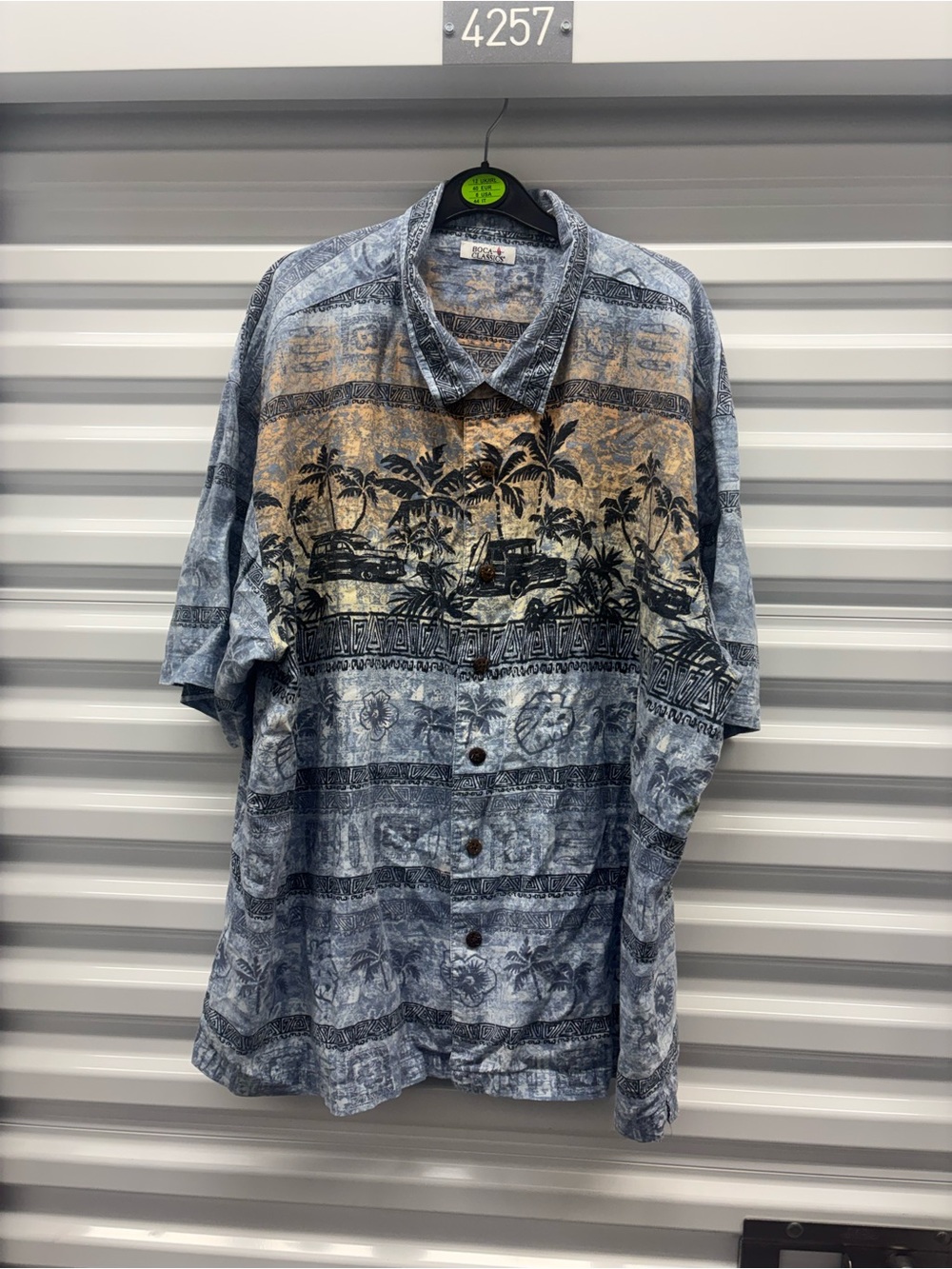 Tropical Theme Button Down Shirt By Boca Classics In XL